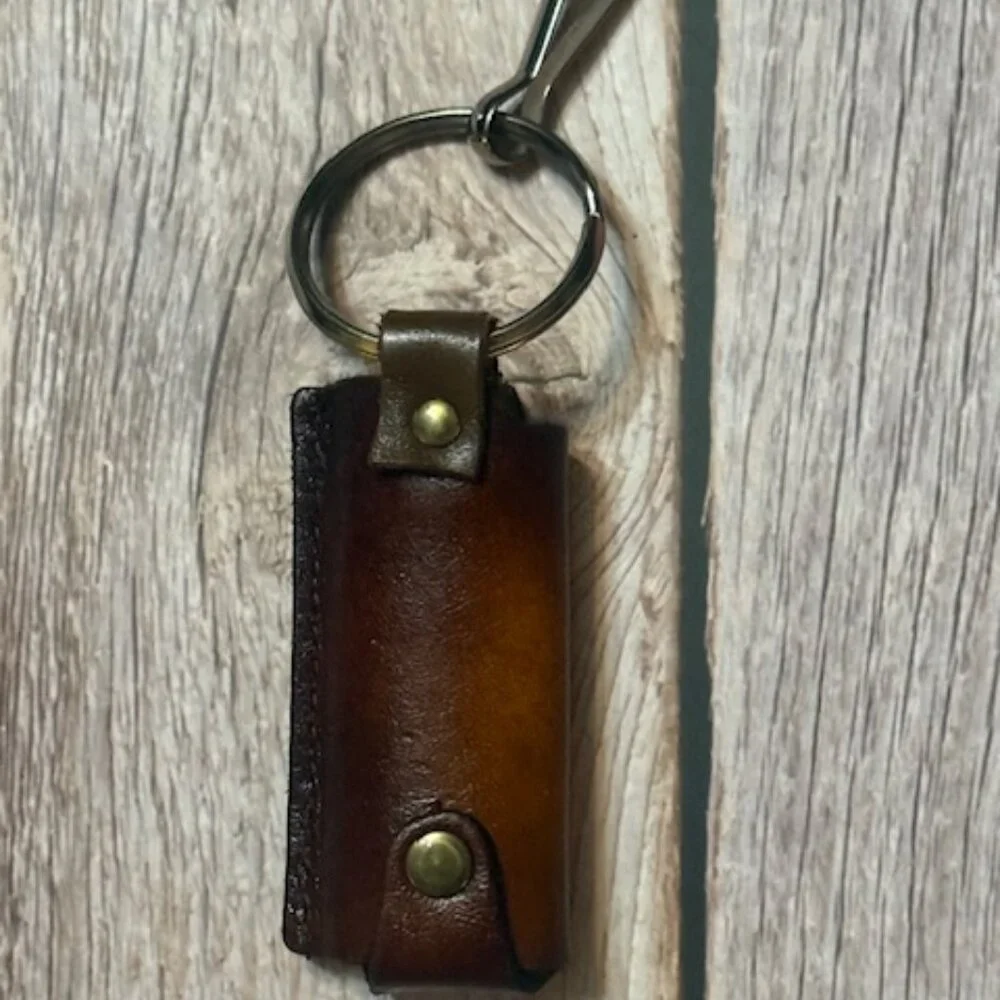 ✨ Vintage Tooled Leather Lighter Holder — Full-Body Horse Design (NOS) ✨